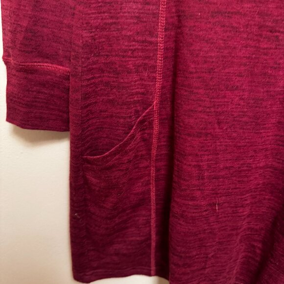 KUHL Berry Pink Cowl Thumbholes Pockets Long Sleeve Knit Dress Small - Picture 8 of 9